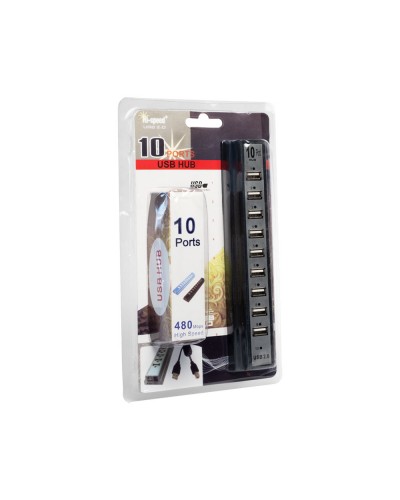 USB хъб No Brand, USB 2.0, 10 Порта, Различни цветове - 12061
