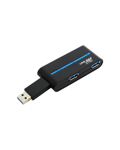 USB хъб No Brand, USB 3.0, 4 Порта, Бял - 12060