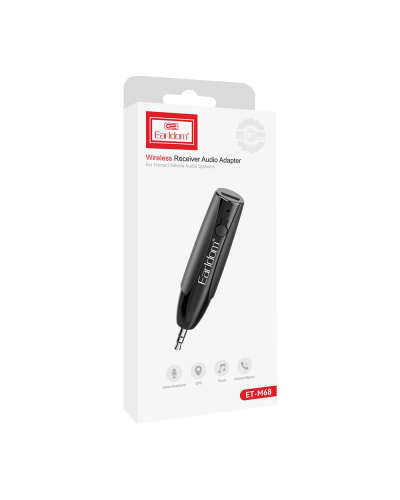 Bluetooth аудио приемник Earldom ET-M68, 3.5mm, Черен – 17715