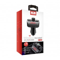 FM Трансмитер Earldom ET-M43, Bluetooth, USB, 5V/2.4A, Черен – 17389