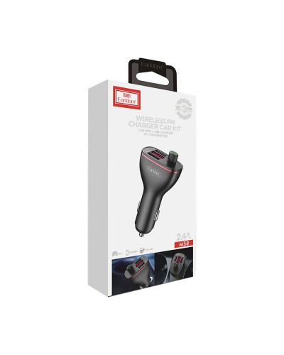 FM Трансмитер Earldom ET-M58, Bluetooth, USB, 5V/2.0A, Черен – 17385