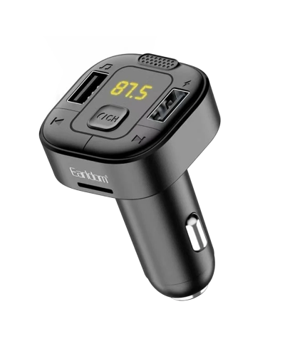 FM Трансмитер Earldom ET-M76, Bluetooth, USB, Micro SD, 2.4A, Черен – 17719
