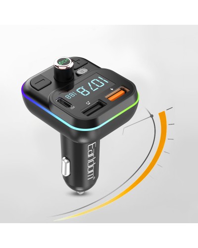 FM Трансмитер Earldom ET-M86, Bluetooth, USB, Type-C, PD, 3.1A, Черен - 17771