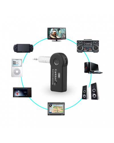 FM Трансмитер, Earldom, M6, 3.5mm, Bluetooth, Черен – 17270