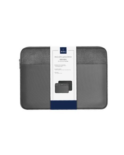 Чанта за лаптоп WiWu, 16", Сив - 45332