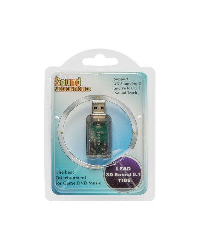 Звукова карта No brand, USB 5.1, 3D sound  - 17009