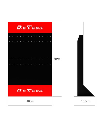 Настолен стелаж DeTech DE-S02, 400x185x700, Черен/Червен - 14145