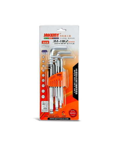 Комплект шестограми Jakemy JM-HK2-1, 9 броя, CR-V - 17645