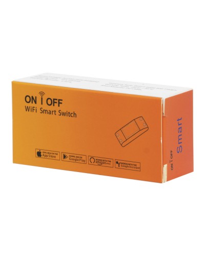 Смарт превключвател No brand PST-WF-S1, 1 канал, 220V, 10A, Wi-Fi, Tuya Smart, Бял - 91019