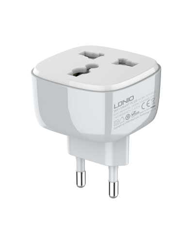 Смарт контакт LDNIO SCW1050, 220V, 10A, Wi-Fi, Tuya Smart, Бял - 40297