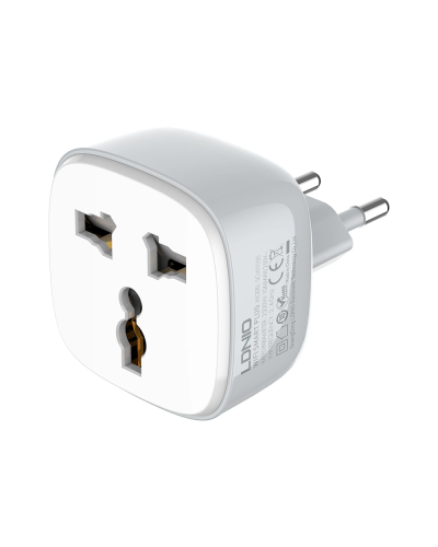 Смарт контакт LDNIO SCW1050, 220V, 10A, Wi-Fi, Tuya Smart, Бял - 40297