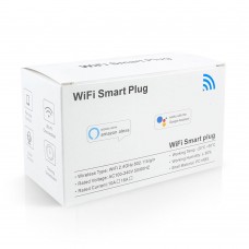 Смарт контакт No brand PST-LSPA2, 2xUSB F, 220V, 10A, Wi-Fi, Tuya Smart, Бял - 91018