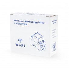 Смарт електромер No brand PST-ZMAi-90, За 35mm DIN, 220V, 60A, Wi-Fi, Tuya Smart, Бял - 91023