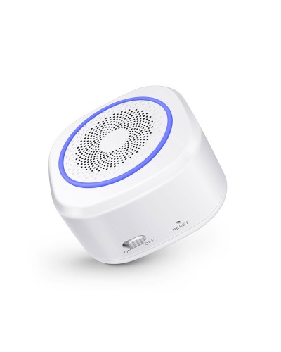 Смарт алармена система No brand PST-H3, 5в1, Wi-Fi, Tuya Smart, Бял - 91011