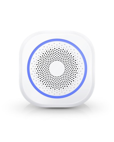 Смарт алармена система No brand PST-H3, 5в1, Wi-Fi, Tuya Smart, Бял - 91011