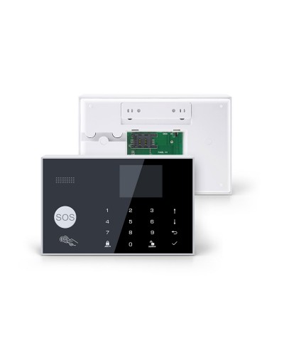 Смарт алармена система No brand PST-G30, 8в1, GSM, Wi-Fi, Tuya Smart, Бял - 91014