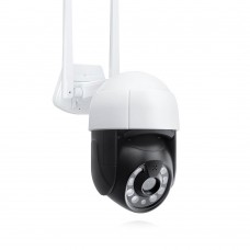 Смарт охранителна камера No brand PST-C18B-3MP, 3.0Mp, PTZ, Външен монтаж, Wi-Fi, Tuya Smart, Бял - 91027