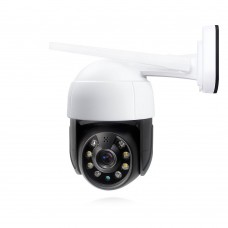 Смарт охранителна камера No brand PST-C18B-3MP, 3.0Mp, PTZ, Външен монтаж, Wi-Fi, Tuya Smart, Бял - 91027