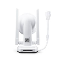 Смарт охранителна камера No brand PST-C18B-5MP, 5.0Mp, PTZ, Външен монтаж, Wi-Fi, Tuya Smart, Бял - 91028