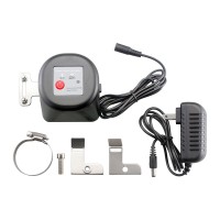 Смарт контролер No brand PST-FM400, За сферичен спирателен кран, Wi-Fi, Tuya Smart, Черен - 91007