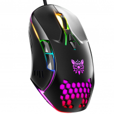 Геймърска мишка Onikuma CW902, Оптична, 7D, RGB, Черен - 762