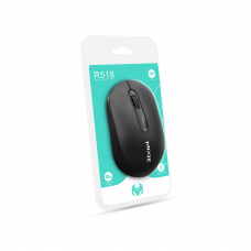 Мишка Mixie R518, Безжична, USB, 3D, Черен - 756
