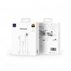 Слушалки за мобилни устройства WiWu Earbuds 302 BT, Lightning, Mикрофон, Бял - 20734