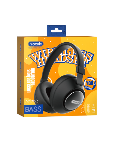 Слушалки с Bluetooth Yookie YB8, AUX, Различни цветове - 20548