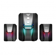 Тонколони Aula N-189, 2x3W, USB, RGB, Черен - 22182