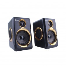 Тонколони Kisonli T-005, 2x3W, USB, Черен - 22157