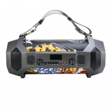 Тонколона Moveteck FT697, Караоке, Bluetooth, USB, FM, AUX, Многоцветен - 22172
