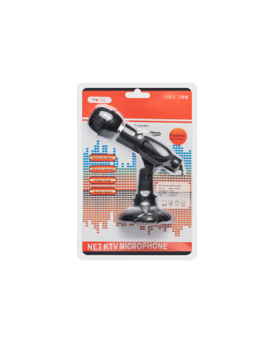 Микрофон No brand MC302, 3.5mm, Черен - 16021