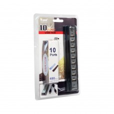 USB хъб No Brand, USB 2.0, 10 Порта, Различни цветове - 12061