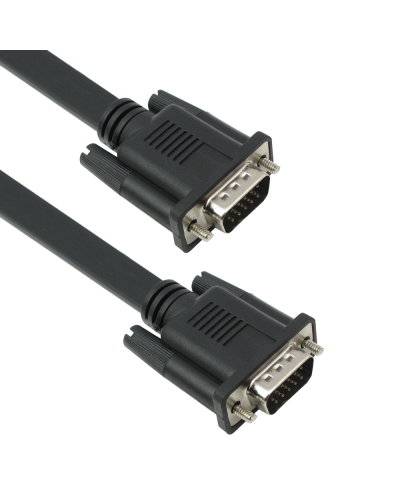 Кабел DeTech VGA - VGA, Flat,  3+4, 1.5m - 18140