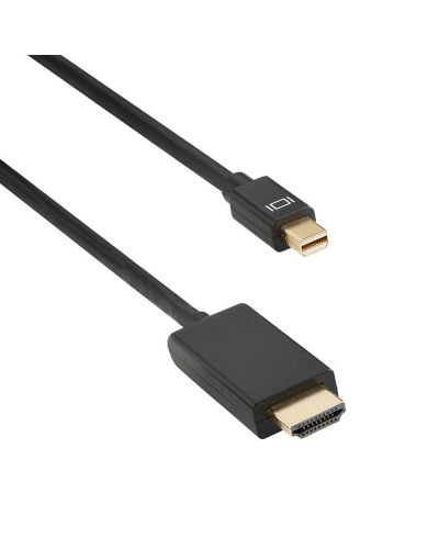 Кабел DeTech Mini DP - HDMI M/M, 14+1 cooper, 1.8м, Черен - 18279