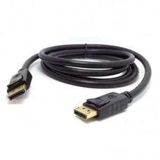 Кабел DeTech DP - DP M/M, 14+1 cooper, 5м, Черен - 18272