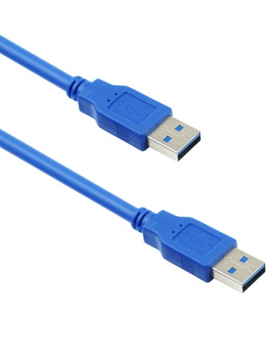 Кабел DeTech USB M / USB M 3.0 1.5m, Син - 18143
